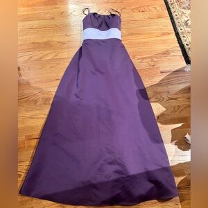 Sophisticated Plum Wedding Dress